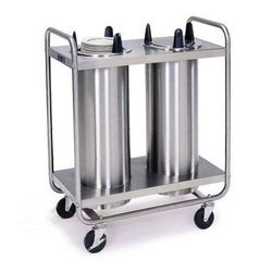 Lakeside 7206 35 1/2" Mobile Dish Dispenser w/ 2 Columns, Stainless, Silver