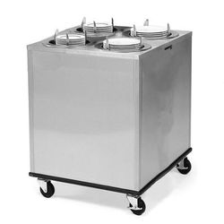 Lakeside 928 30 5/8" Mobile Dish Dispenser w/ 4 Columns, Stainless, Silver