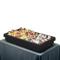Cambro BUF48110 37 1/4" Cold Food Bar - 3 Pan Capacity, Table Top, Black