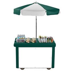 Cambro CVC55519 Food Cart w/ Cover & Cutting Board, 55 3/16"L x 31 1/4"W x 93 1/2"H, Green