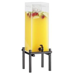 Cal-Mil 1132-1-13 1 1/2 gal Beverage Dispenser w/ Ice Tube - Plastic Container, Black Base, Acrylic Container