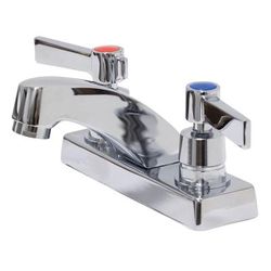 Advance Tabco K-22 Deck Mount Faucet - 3 1/2" Spout, 4" Centers, Lead Free, Chrome