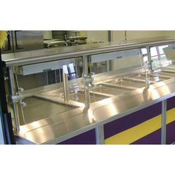 Advance Tabco NSGC-15-36 Cafeteria Style Food Shield - 15x36x18", Stainless Top Shelf, 36" x 15" x 19.25", Stainless Steel