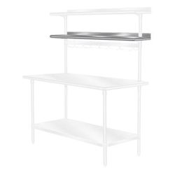 Advance Tabco PT-10R-144 144" Table Mount Shelf - 1 Deck, Rear-Mount, 10"L, Stainless Steel