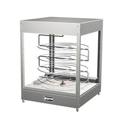 Doyon DRPR4S 22 3/8" Rotating Heated Pizza Merchandiser w/ 4 Levels, 120v, Stainless Steel