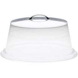 Cal-Mil 312-12 12" Round Colonial Cover - 6"H, Acrylic, Clear