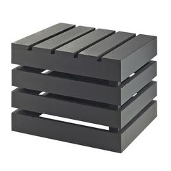 Cal-Mil 3332-10-96 Square Crate Riser - 12x12x10", Midnight Bamboo