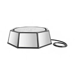 Cal-Mil IP501-110 24" Cold Food Bar - Table Top, Black, Octagonal, Rotating, 110 V