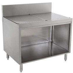 Advance Tabco PRSCO-19-42 42" Stationary Storage Cabinet w/ Open Base, 24" Front To Back, Stainless Steel
