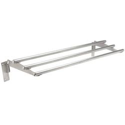 Advance Tabco TTR-3D Drop-Down Tubular Tray Slide, 47 1/8", Stainless, Drop Down, 47.125" Long, Silver