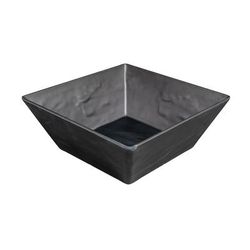 American Metalcraft FSMEL117 228 oz Square Melamine Serving Bowl, Black