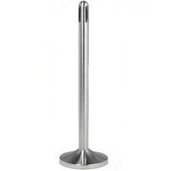 American Metalcraft RSRTRVSBLC4 40"H Replacement Post w/ 84" Black Nylon Tape for RSRTBK, Stainless Steel