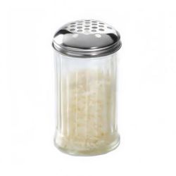 American Metalcraft SAN319 Large Shaker w/ 1/4" Hole, Stainless, Clear