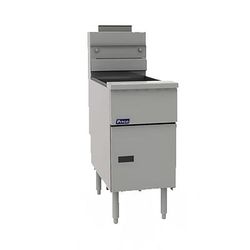 Pitco VF-65S NG Commercial Gas Fryer - 65 lb Vats, Floor Model, Natural Gas, Stainless Steel, Gas Type: NG