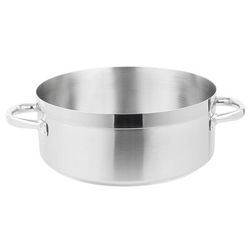 Vollrath 3315 15 qt Centurion Stainless Steel Casserole/Brazier Pan - Induction Ready, Aluminum Clad Bottom, Silver