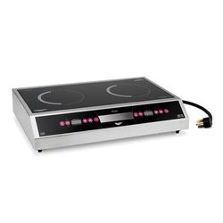 Vollrath 69523 Professional Series Countertop Commercial Induction Cooktop w/ 2 Burners, 208-240v/1ph, 2 Side to Side Burners, Stainless Steel