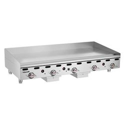 Vulcan MSA60-30 LP 60" Gas Commercial Griddle w/ Thermostatic Controls - 1" Steel Plate, Liquid Propane, Snap-action Thermostatic Controls, 135,000 BTU - LP, Stainless Steel, Gas Type: LP