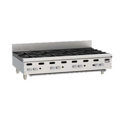 Vulcan VHP848 LP 48" Gas Hotplate w/ 8 Burners & Infinite Controls, Liquid Propane, Stainless Steel, Gas Type: LP