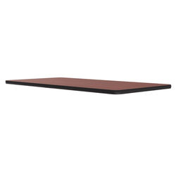 Correll CT3060-21-09 Cafe Breakroom Table Top, 1 1/4" High Pressure, 30 x 60", Cherry, Red, 1.25 in