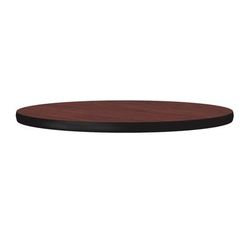 Correll CT30R-20-09 30" Round Cafe Breakroom Table Top, 1 1/4" High Pressure, Mahogany, Red, 1.25 in