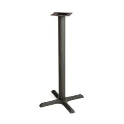 Oak Street B22-BAR Bar Height Table Base w/ 22 x 22" Base Spread, Cast Iron, Black