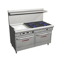 Southbend 4607AD-2GL Ultimate 60" 4 Burner Commercial Gas Range w/ Griddle & (1) Standard & (1) Convection Ovens, Liquid Propane, Stainless Steel, Gas Type: LP, 115 V