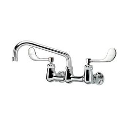 Krowne 14-808L-W-E5 Wall Mount Faucet w/ 8" Swing Spout & VR Wrist Action Handles - 8" Centers, 1.8 GPM