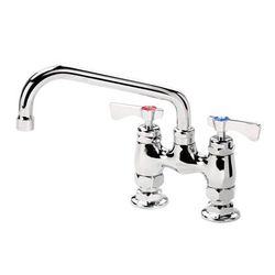Krowne 15-408L Deck Mount Faucet - 8" Swing Spout, 4" Centers