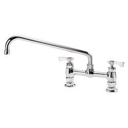 Krowne 15-814L-L-H4 Raised Deck Mount Faucet w/ 14" Swing Spout & Lever Handles - 8" Centers, 1.5 GPM