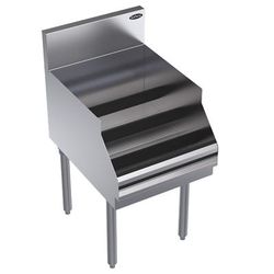 Krowne KR24-18RD Raised Liquor Display Unit - 6 1/2" Back Splash, 18" x 24", Silver