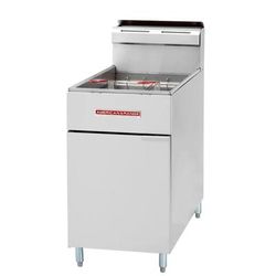American Range AF-75 LP Commercial Gas Fryer - 80 lb Vat, Floor Model, Liquid Propane, Stainless Steel, Gas Type: LP