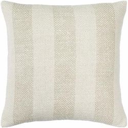 Mirko 20" Square Cottage Ivory/Peach Throw Pillow - Boutique Rugs