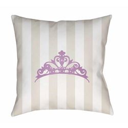 Seong 20" Square Modern Off White/Light Silver/Light Gray/Ash/Metallic Silver Outdoor Throw Pillow - Boutique Rugs