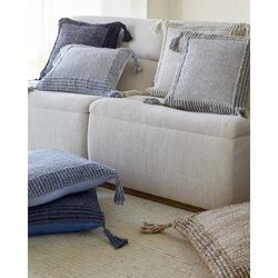 Souma 20" Square Modern Black Outdoor Throw Pillow - Boutique Rugs
