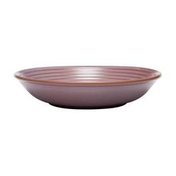 Libbey 109773 36 oz Round Canyonlands Deep Coupe Bowl - Terracotta, Mauve, Mauve Body with Brown Rim, Circular Purple Accents, Case of 12