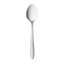 Libbey 950007 4 2/5" Demitasse Spoon with 18/10 Stainless Grade, Caparica Pattern, Silver, Case of 12