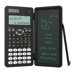 Mini Scientific Calculator with Writing Tablet Calculators Notepad Memo Office Electronics School