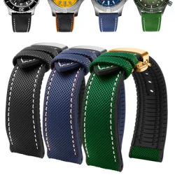 Bracelet de montre à fond en caoutchouc de nylon et silicone bracelet pour SeATM Omega Longines et