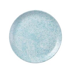 Churchill MTAQEV111 11 1/4" Round Vintage Prints Med Tiles Coupe Plate - Ceramic, Aquamarine, Blue