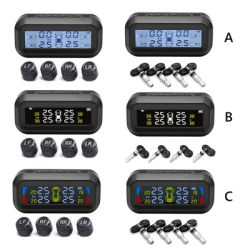 Smart Car TPMS sistema di monitoraggio della pressione dei pneumatici energia solare TMPS digitale