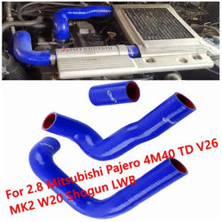 Per Mitsubishi Pajero MK2 W20 2.8 TD 4 m40 V26 Shogun LWB Intercooler tubi tubi in Silicone Kit tubi