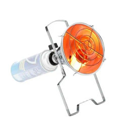 1000W Outdoor Gas Stove Portable Piezo Ignition Gas Heater Warmer Heating Stove for Long Gas Tank Winter Heater Stove