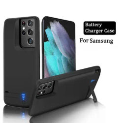 For Samsung S8 S9 S10 S20 S21 FE S22 S23 Note 20 8 9 10 Plus Ultra External Battery Case Portable