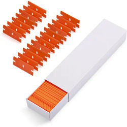 50 / 100pcs Razor Blade Scraper Plastic Window Glass Glue Cleaner Remover Knife Blades Tinting Label Decal Adhesive Remover Tool