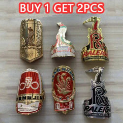2 Pieces Bike Head Badge Aluminum Decals Stickers For MTB BMX Folding Bicycle Front Frame Cycling Accessories emblem palelgh