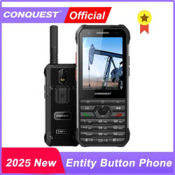 2025 New CONQUEST F3 Unlocked 4G Dual SIM Rugged Mobile Phone Keyboard Support Cellphones with Strong Flash