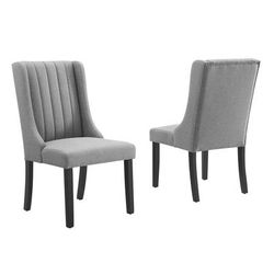 Renew Parsons Fabric Dining Side Chairs - Set of 2 - East End Imports EEI-4245-LGR