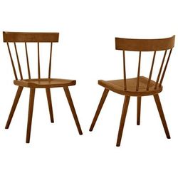 Sutter Wood Dining Side Chair Set of 2 - East End Imports EEI-6082-WAL