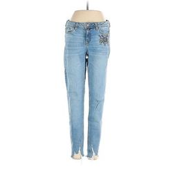 Zara Basic Jeans - High Rise: Blue Bottoms - Women's Size 4