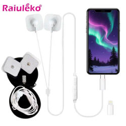 Portable Mini Pulse Body Massager Mobile Phone Control EMS Muscle Stimulator Tens Acupuncture Electric Therapy Machine Carry-on